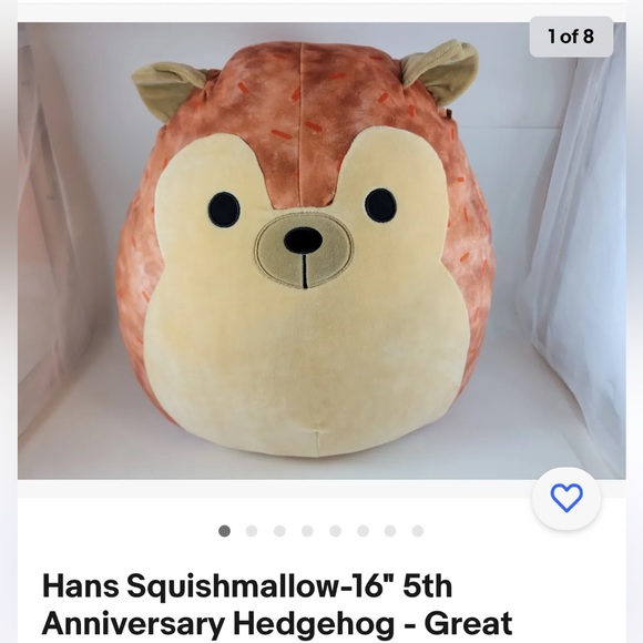 Hans the Hedgehog COLLECTORS EDITION 5 YEAR ANNIVERSARY Squishmallows - Picture 5 of 10